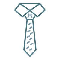 Tie Line Two Color Icon vector