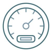 Speedometer Line Two Color Icon vector