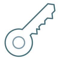 Key Line Two Color Icon vector