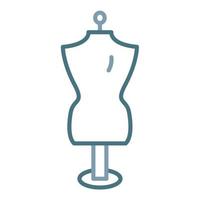 Mannequin Line Two Color Icon vector