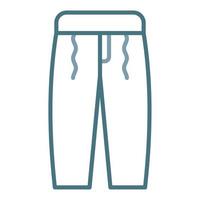 Trousers Line Two Color Icon vector