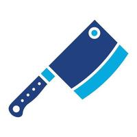 Cleaver GlyphTwo Color Icon vector