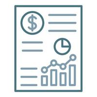 Analytics Line Two Color Icon vector