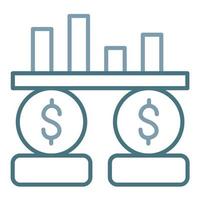Accruals Line Two Color Icon vector