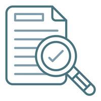 Audit Line Two Color Icon vector