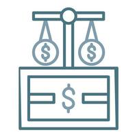 Money Principle Line Two Color Icon vector