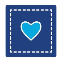 Patch Glyph Icon vector