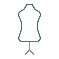 Mannequin Line Two Color Icon vector