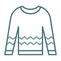 Sweater Line Two Color Icon vector