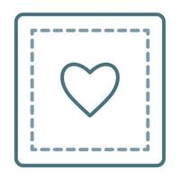 Patch Line Two Color Icon vector