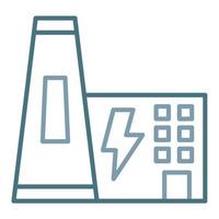 Geothermal Energy Line Two Color Icon vector