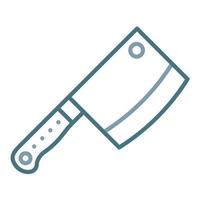 Cleaver Line Two Color Icon vector