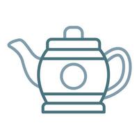 Teapot Line Two Color Icon vector