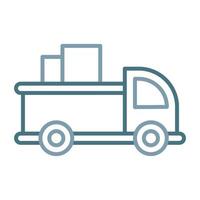 Pickup Truck Line Two Color Icon vector