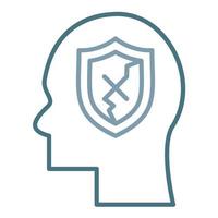 Vulnerability Line Two Color Icon vector