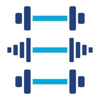 Gym Equipment Glyph Two Color Icon vector