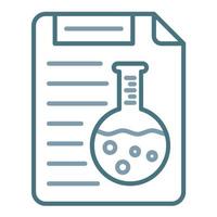 Lab Report Line Two Color Icon vector