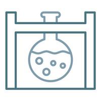 Beaker Stand Line Two Color Icon vector