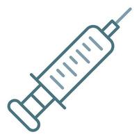 Syringe Line Two Color Icon vector