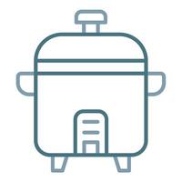 Rice Cooker Line Icon vector