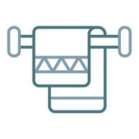 Towel Rack Line Icon vector