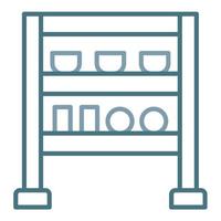 Rack Line Icon vector