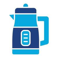 Kettle Glyph Two Color Icon vector