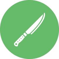 Knife Glyph Circle Background Icon vector