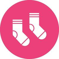 Socks Glyph Circle Background Icon vector