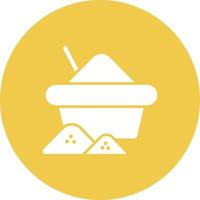 Spices Glyph Circle Background Icon vector