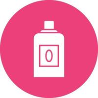 Softener Glyph Circle Background Icon vector