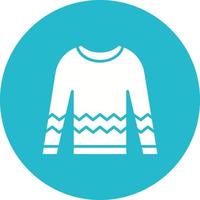 Sweater Glyph Circle Background Icon vector