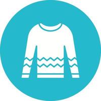 Sweater Glyph Circle Background Icon vector