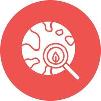 Global Research Glyph Circle Background Icon vector