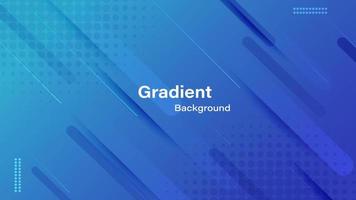 Gradient blue background with halftone memphis style. vector