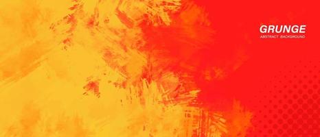 Yellow and red abstract grunge background vector