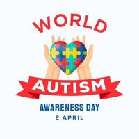 world autism awareness day illustration design vector