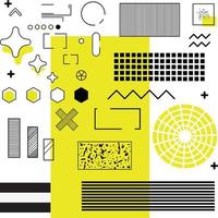 memphis set abstract vector