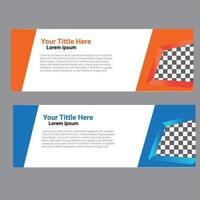 Social media banner design, background design, vector,RGB colors vector