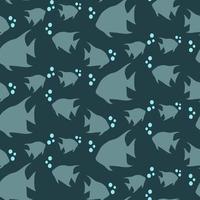 fish seamless pattern perfect for background or wallpaper vector