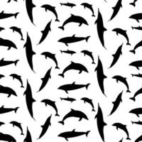 dolphin seamless pattern perfect for background or wallpaper vector