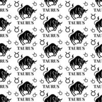 taurus seamless pattern perfect for background or wallpaper vector