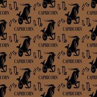 capricorn seamless pattern perfect for background or wallpaper vector