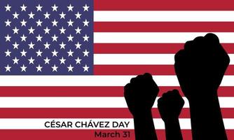 cartel de celebración del día de cesar chavez vector