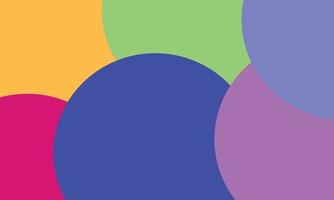 Colorful soft circle color paper background vector