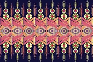 geometric pattern design for background or wallpaper It is a retro fabric pattern. vector