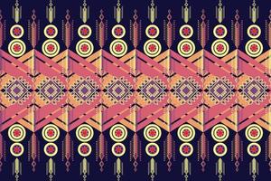 geometric pattern design for background or wallpaper It is a retro fabric pattern. vector