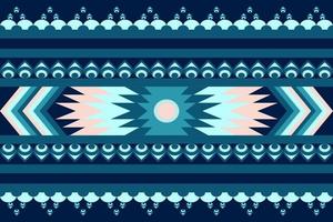 An abstract fabric design based on geometric shapes, flowers and the lingo of the sun. vector