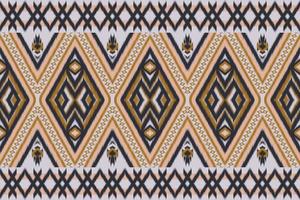 Traditional oriental ethnic geometric pattern design for background carpet wallpaper clothing wrap batik fabric vector illustration embroidery style