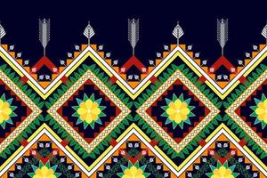 Floral ethnic seamless pattern design. Aztec fabric carpet mandala ornament chevron textile decoration wallpaper. Tribal turkey African Indian traditional embroidery vector illustrations background